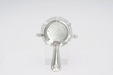 Vintage Stainless 4 Tab Metal Hand Held Spring Cocktail Strainer Japan American