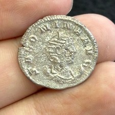 Genuine Ancient Roman Coin With King Image