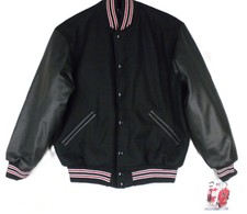 Game Sportswear Black Letter Jacket Size M