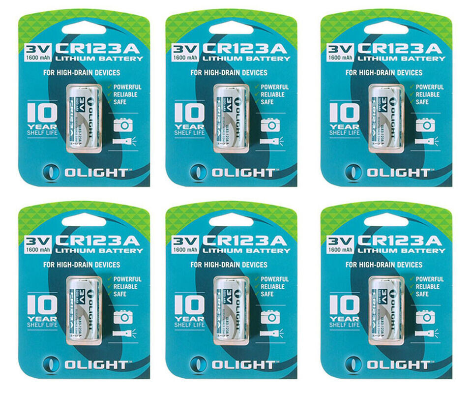 SALE 6 Olight CR123A Flashlight laser Battery CR123 Batteries Brand NEW