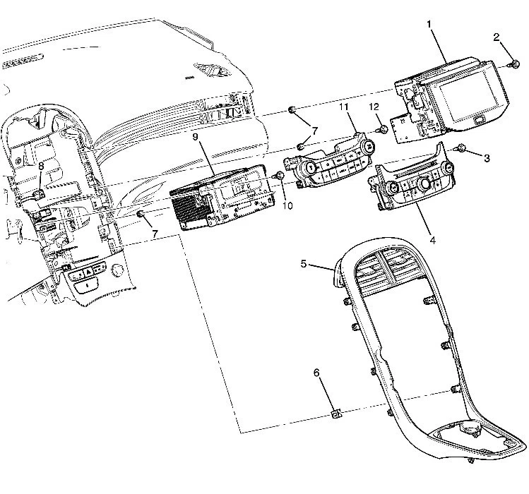 Chevrolet Malibu 2014-2015 nuevo control de aire acondicionado y climatización 22854778 Foto 4 de 4