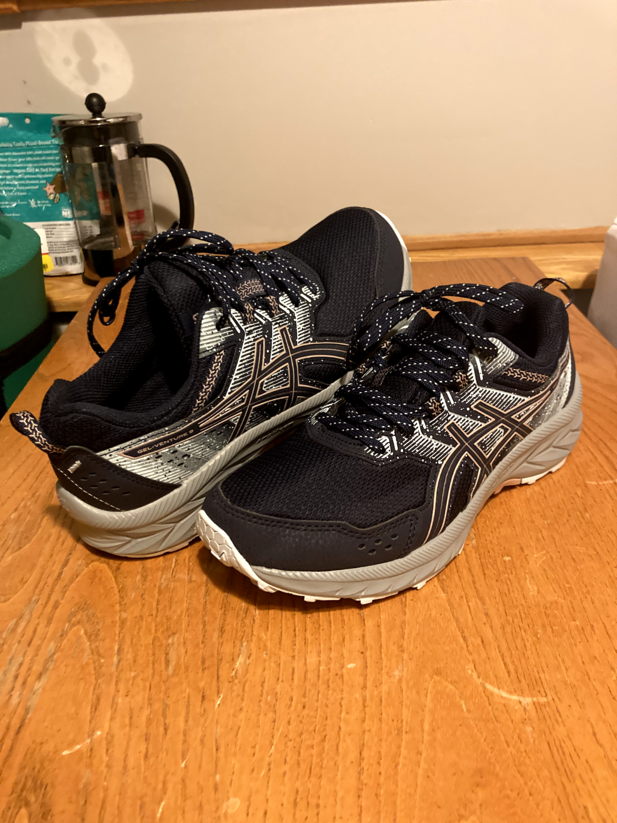 Wmns Size 7.5 - ASICS Gel Venture 9 - Ortholite - Midnight/Fawn - Running