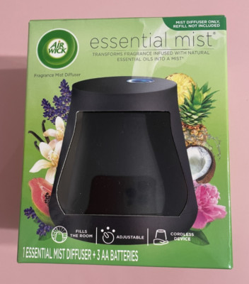 Air Wick Essential Mist Diffuser Black + 3 AA Batteries | DIFFUSER ONLY