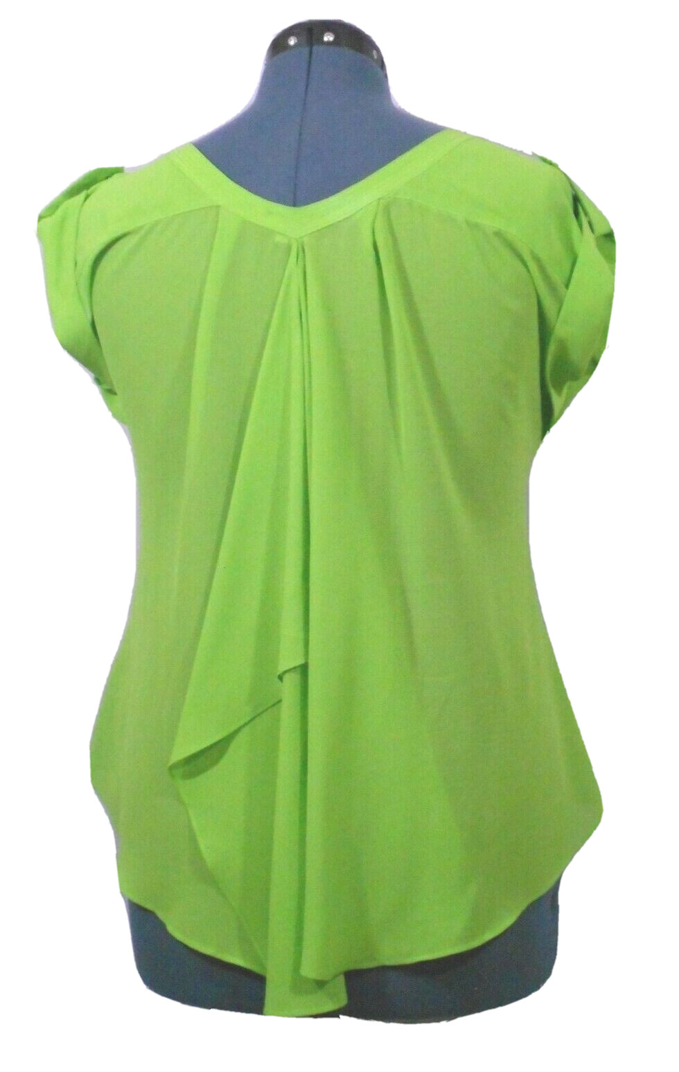 Double Zero Women's Green Pullover Top Split Back… - image 6