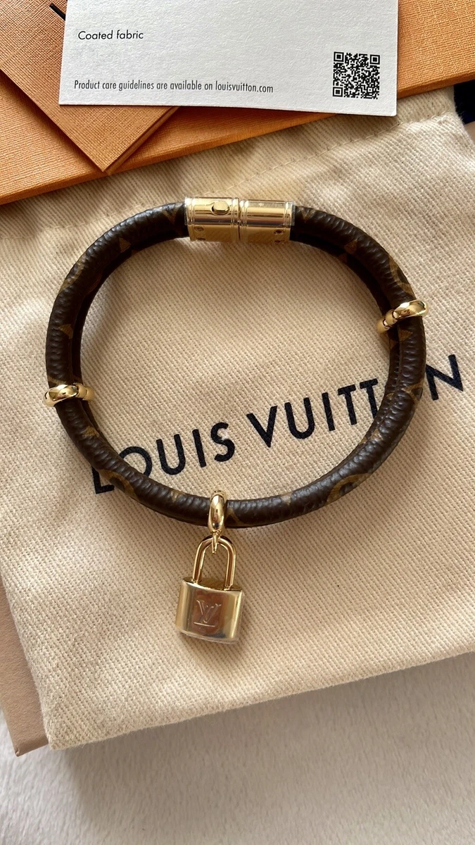 LOUIS VUITTON Keep it Twice Monogram Canvas Bracelet Brown