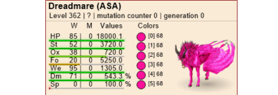 Ark ASA Xbox/PC/PS PVE Solid Pink 68 Dreadmare Pair Level 362 FULL GROWN