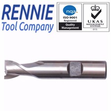 HSS 2 Flute Slot Drill - Flatted Shank - Multiple Sizes Available. End Mill