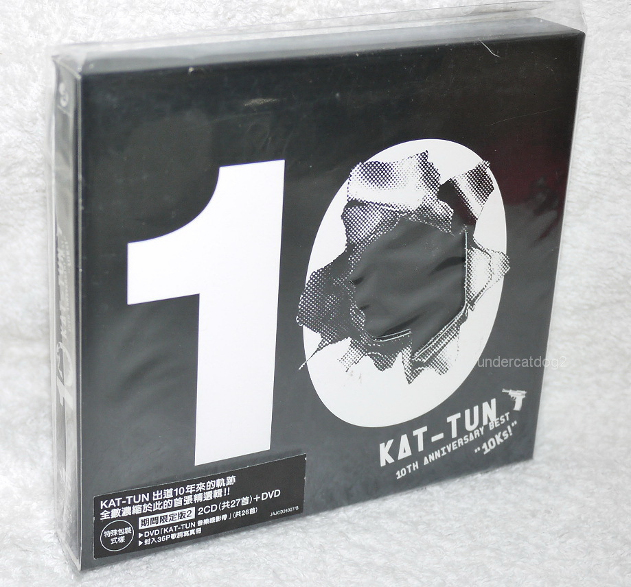 KAT-TUN 10TH ANNIVERSARY BEST 10Ks 2016 Taiwan Ltd 2-CD+DVD+36P