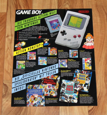 SNES Game Boy Nintendo Ad Flyer Poster Mega Man Super Mario Land