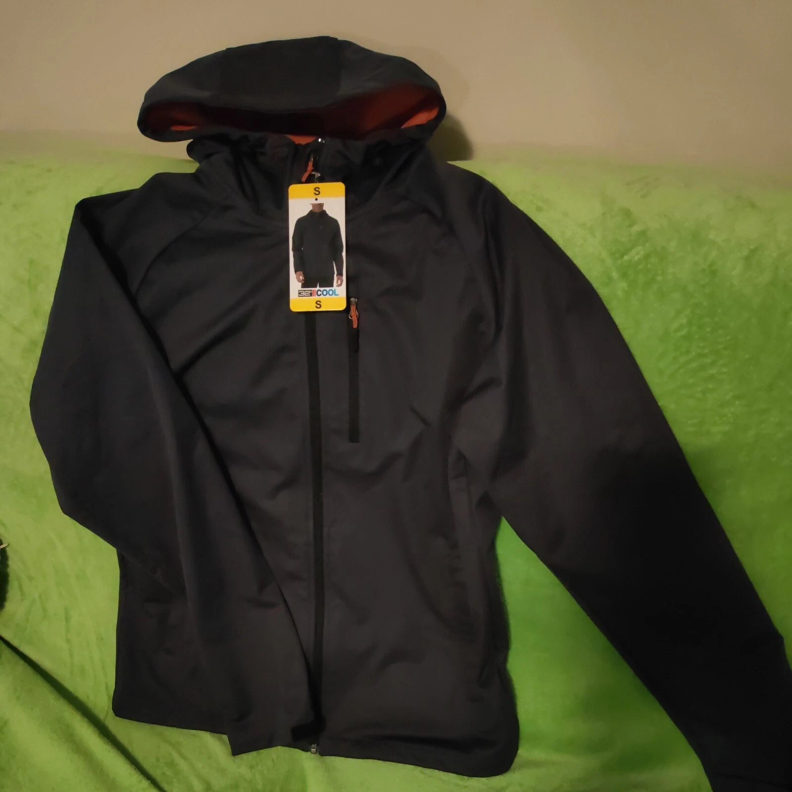 32degrees Cool Windbreaker Jacket Dark Grey Size S