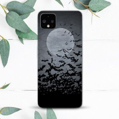 Gothic Horror Bats Full Moon Case For Google Pixel 2 3 3a 4 4a 5 6 7 8 XL