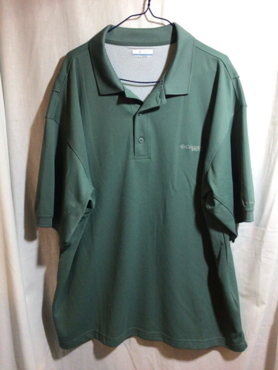Chemise De Pêche Columbia PFG Manches Courtes - Homme Taille 3X (Big & Tall) - Verte