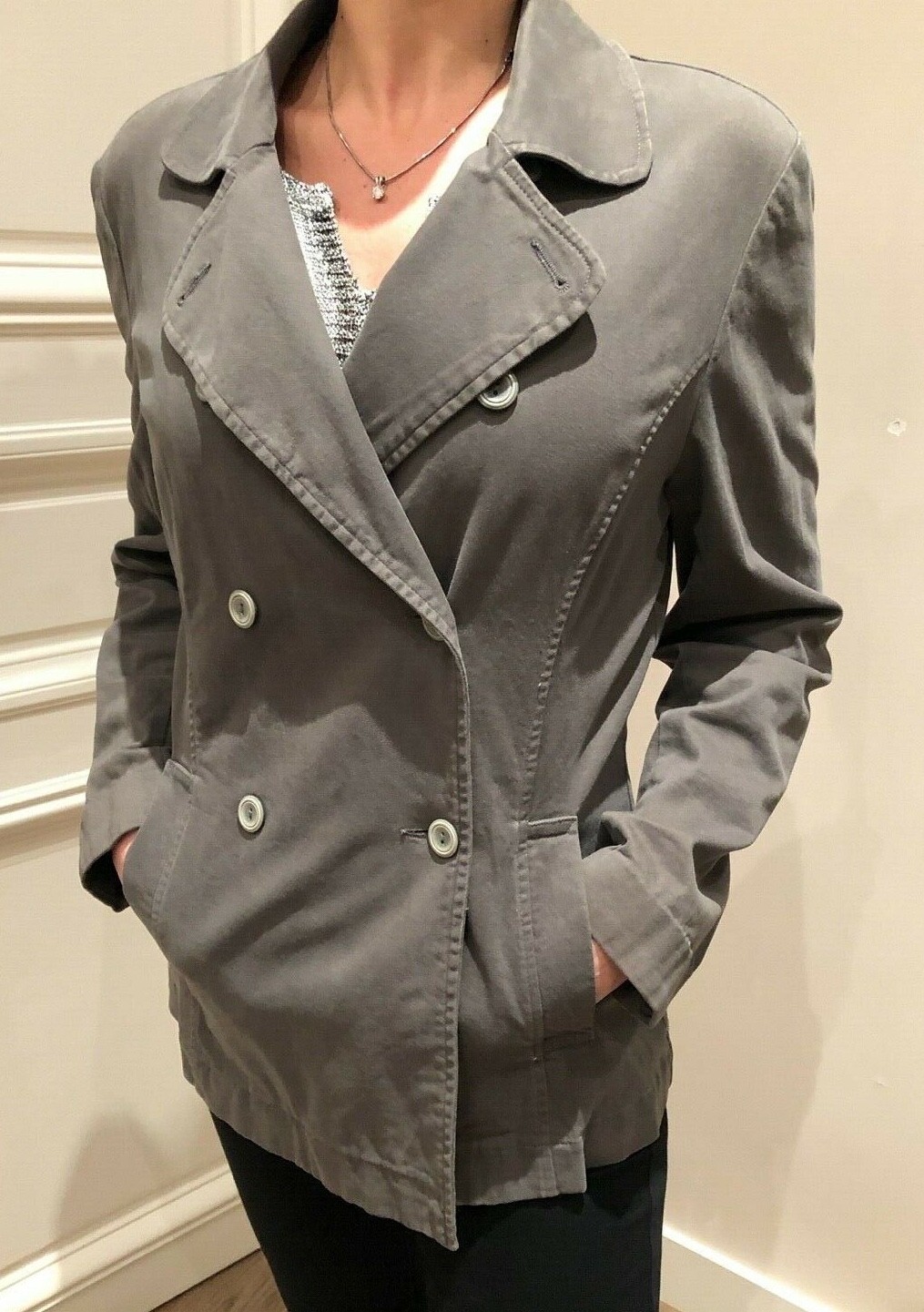 ***PATRICK GERARD GREEN CROSS BUTTONHOLE JACKET S… - image 3