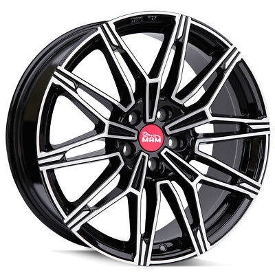 19'' Alufelgen MAM B3N 5/112 ET45 Black Polish für Audi A8 Mod. 4E auch S Sline