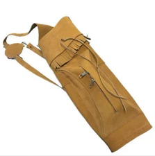 Suede Archery Deluxe Back Quiver - Large