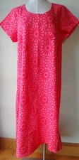 FLAX Designs LINEN DRESS M NWT Stretched Top PUNCH PRINT