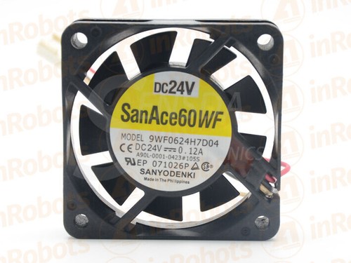 FANUC A90L-0001-0423#105S 9WF0624H7D04 Cooling Fan 24V 0.12A 60MM Black - 第 2/8 張圖片