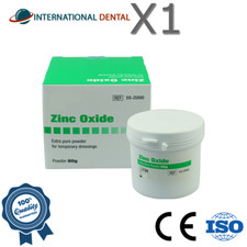 Dental Temporary Restoration Cementation Extra Pure Fine Zinc 0xide Powder, 80g