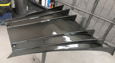 Rear Bumper Diffuser Panel TechArt Style For Porsche P997T-Diff1