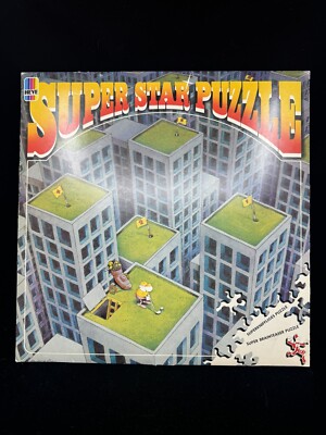 Heye Super Star Double Sided Jigsaw Puzzle Mordillo Golf 216 Pieces Vintage 1983