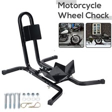 Motorcycle Front Wheel Chock 17" - 21" Wheel (Motorbike Trailer Paddock Stand)