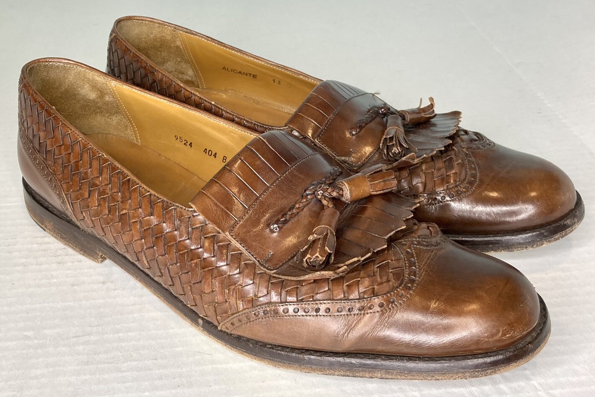Mezlan Alicante Loafer Tassel Brown Leather Braided Side Men\'s 13 B Made Spain Manolo Tassel Loafer | Norman Vilalta Men main image 4