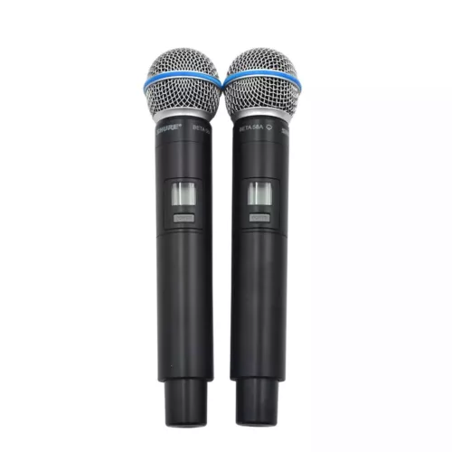 GLXD4 + BETA58A Shure Vocal Dwukanałowy bezprzewodowy system mikrofonowy UHF Ręczny - Zdjęcie 8 z 10
