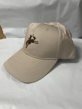 Wyoming Traders Logo Trucker Cap Beige, One Size Fits All