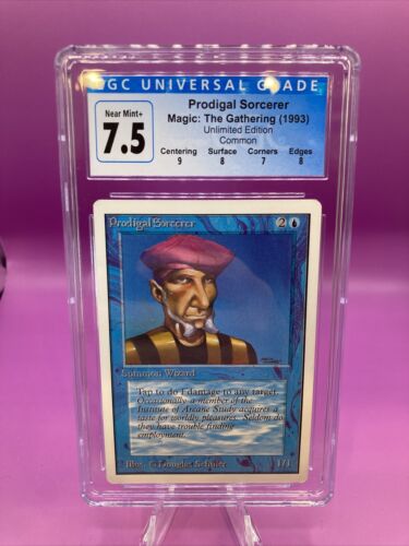 MTG Unlimited Prodigal Sorcerer CGC 7.5 NM card Magic Unlimited - Picture 1 of 2