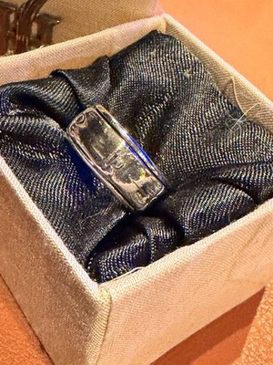 John Hardy Herren Sterlingsilber Bambus Spin Ring in US Größe 7,5
