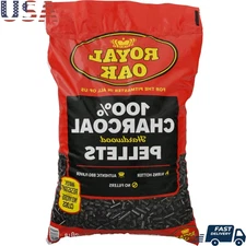 100% Hardwood Charcoal Pellets 20Lb Water Resistant Premium BBQ Grill Pellets Hi