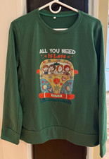 Ladies Beatles tee shirt long sleeve large - All You Need Is Love
