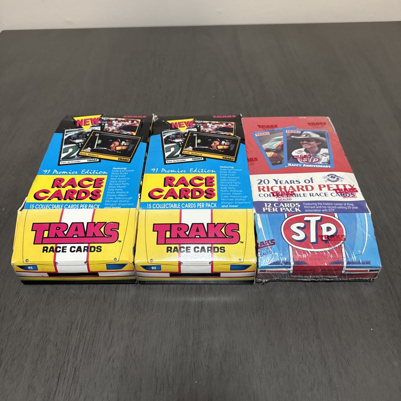 Traks Racing Cards Open Box Sealed Packs • 1991