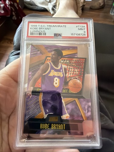 1998-99 Topps Stadium Club Triumvirate Kobe Bryant #T13A Luminous  PSA 9 Mint