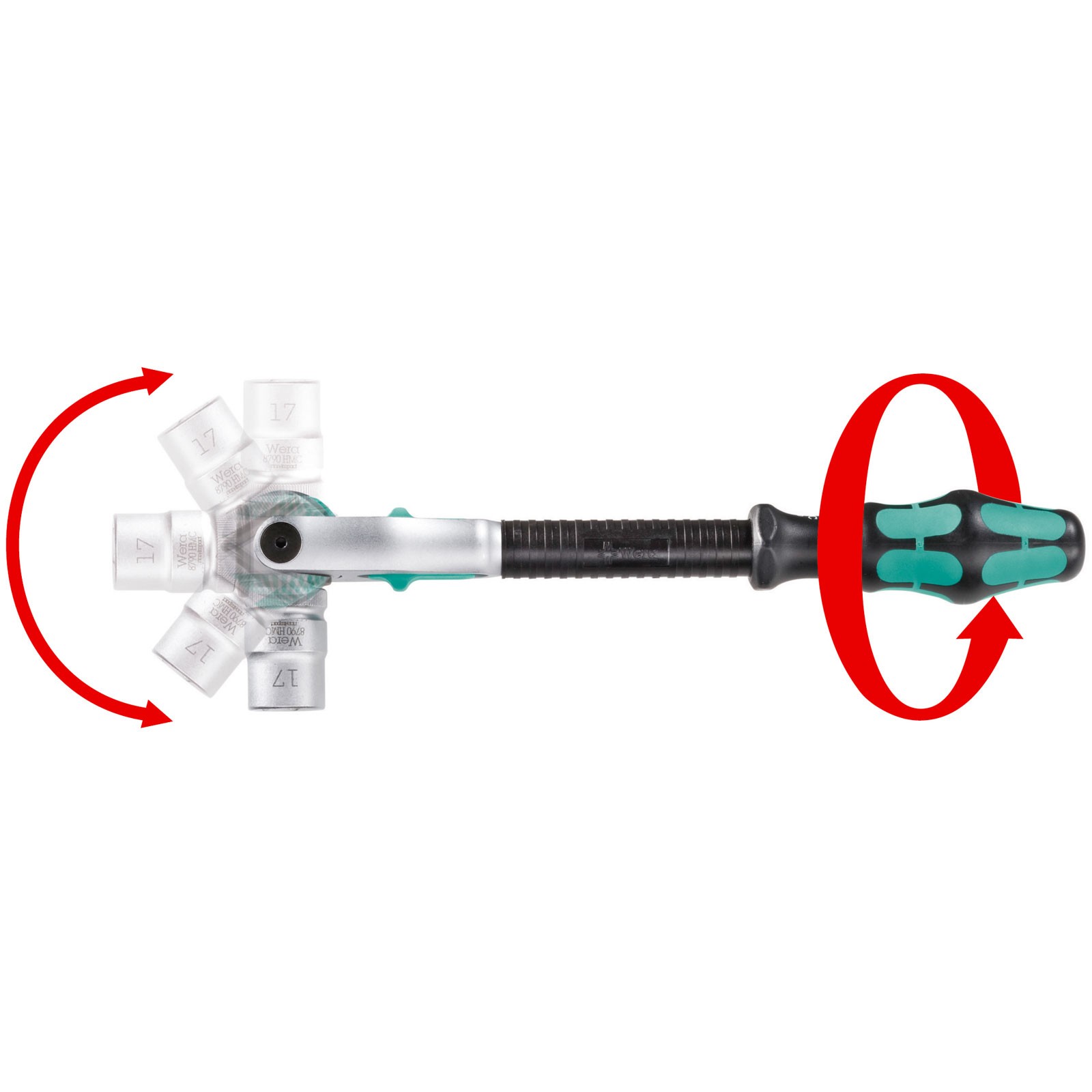 Wera 8000 C Zyklop Speed Ratchet 1/2"" Drive