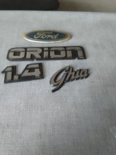 Ford Orion 1.4 Ghia Boot Badges 1980s