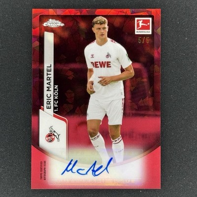 Topps Bundesliga Chrome Sapphire 2023/24 - Eric Martel - Red Autograph /5