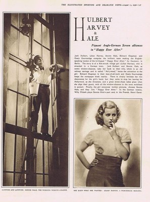 FILM Scenes from 'Happy Ever After' Lillian Harvey - 2x Vintage Prints 1932