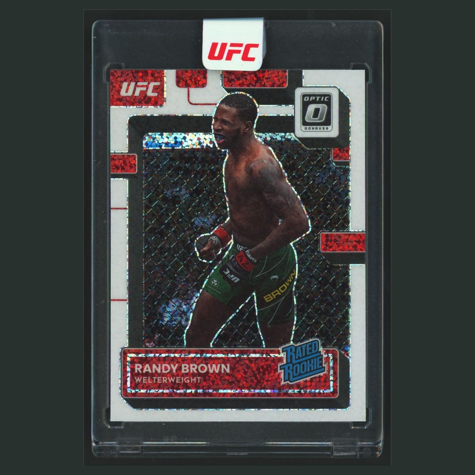 Randy Brown Rookie #105 2023 Panini Donruss Optic UFC White Sparkle Prizm MMA