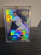 2003 Donruss Signature Series   CUT AUTO 2/10 Braves HOF NL MVP Chipper Jones 