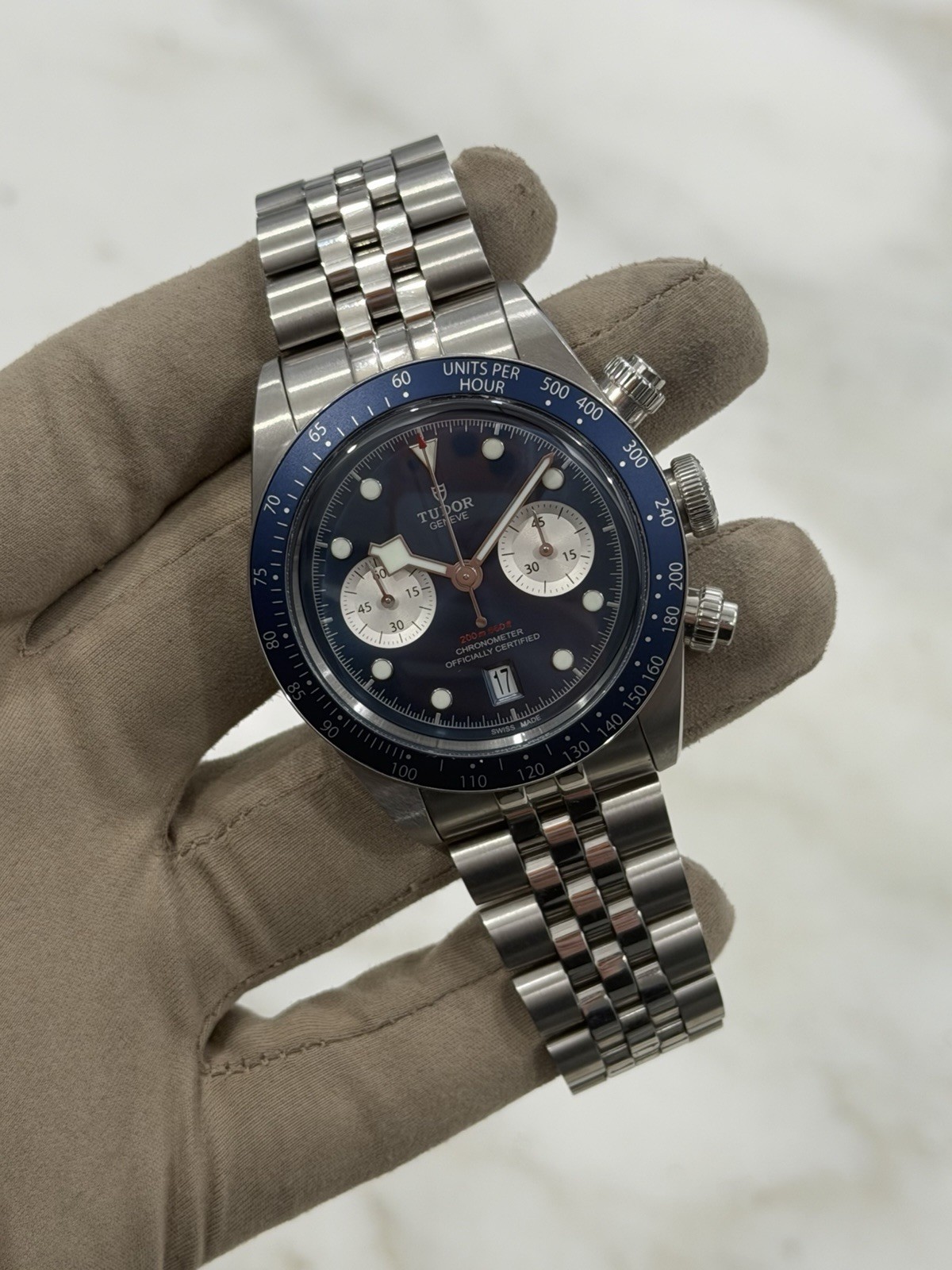 12/2024 Tudor Black Bay Stainless Steel Blue Dial 41mm Auto Mens Watch 79360 image 2