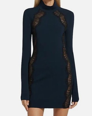 Stella McCartney Women Blue Compact Knit Mini Dress Size S