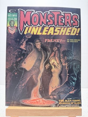 Vintage Comic Marvel Stan Lee Magazine Monsters Unleashed Vol 1 No 8 Oct 1974