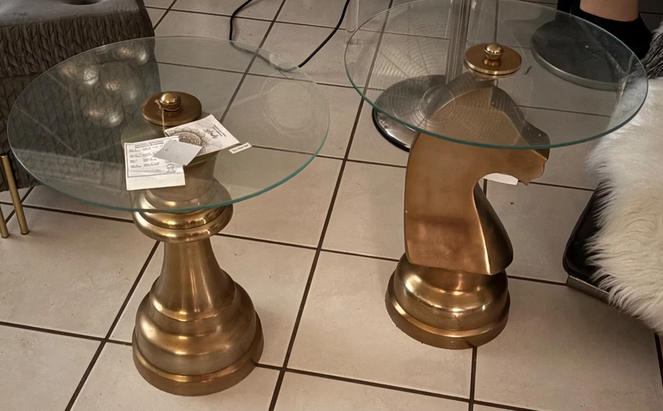 Combo Mesas Juego de Ajedrez Caballo y Reina PIEZAS DE ARTE ÚNICAS - Image 3 of 4