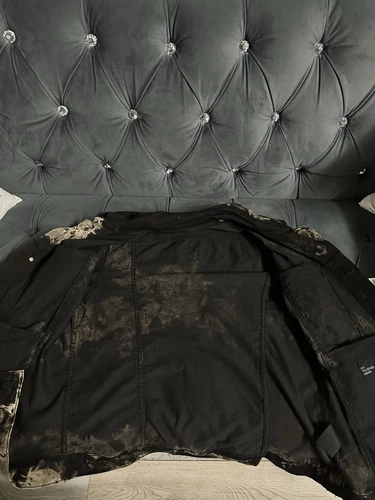 Monfrere Sandstorm Black Acid Wash Denim Jacket Size Small. image 6