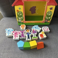 Blue  s Clues Melissa and Doug Wooden House  block figures 2021