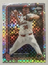 2025 Topps Chrome Update Series - Rookie Debut Michael McGreevy #USC36 X-Fractor