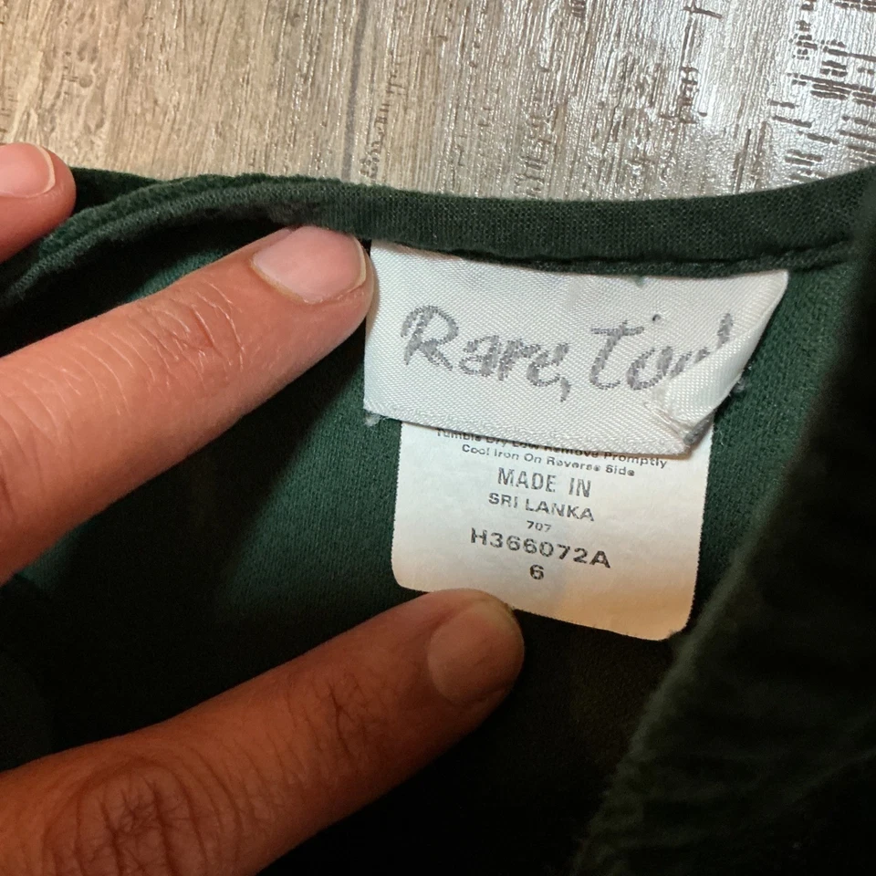 Редкая тоже! Бархатное рождественское праздничное платье для маленьких девочек плюшевый медведь аппликация размер 6 - Изображение 4 из 4