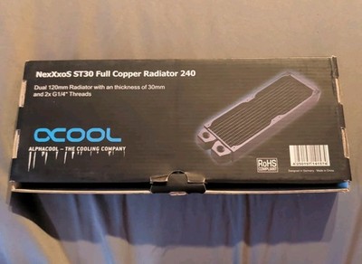 Alphacool NexXxoS ST30 Full Copper 240mm Radiator - Black