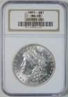 1891 Morgan Silver Dollar $1 Coin NGC MS63 BU Brilliant Uncirculated
